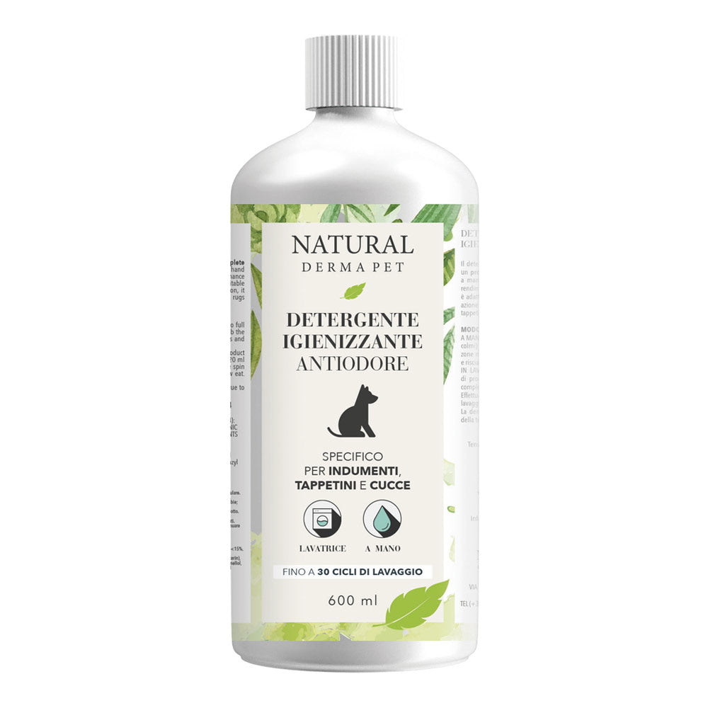 Natural Derma Pet - Detergente igienizzante lavatrice antiodore