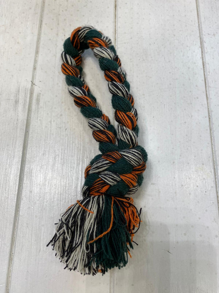 TRECCIA AD ANELLO IN LANA RICICLATA