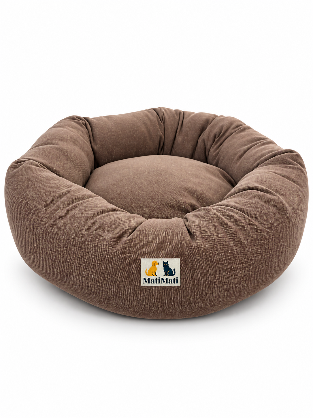 Cuccia rotonda Mati Mati per gatti in Memory Foam – sfoderabile - in puro cotone