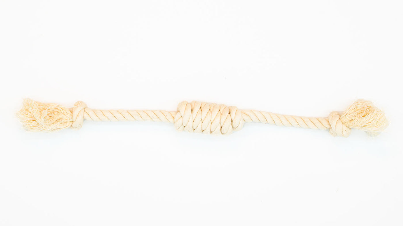 Gioco per cani in cotone organico “Salchicha ” | Masticazione e tira e molla