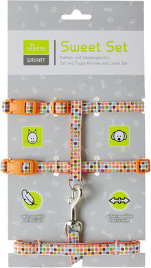 Hunter - Pettorina con guinzaglio per gatti Sweet Set