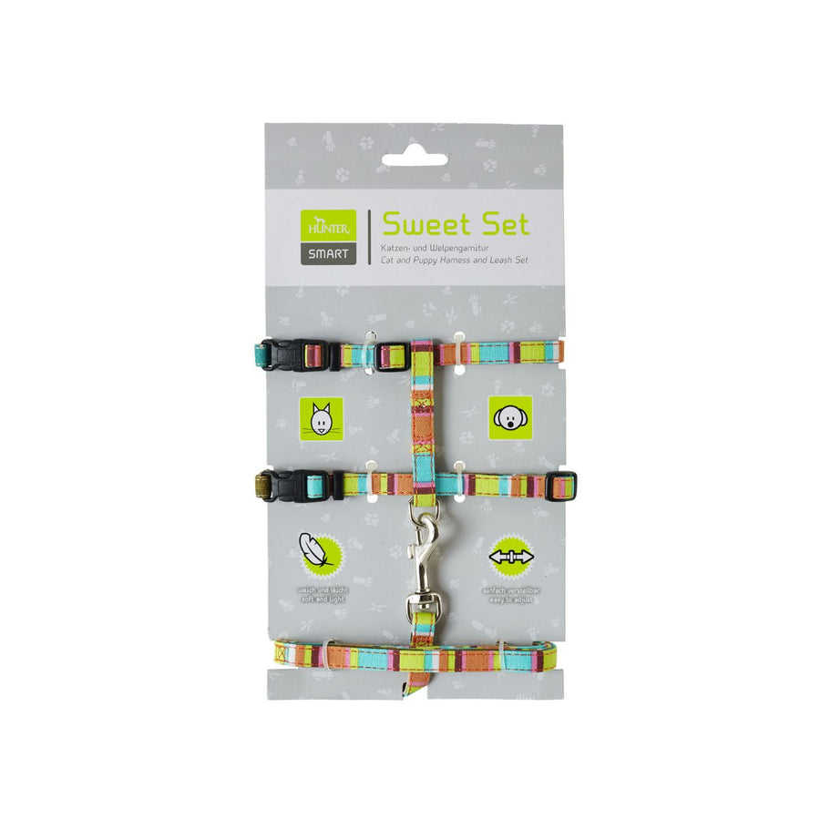 Hunter - Pettorina con guinzaglio per gatti Sweet Set