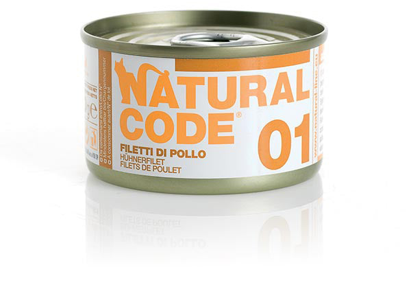 Natural Code - Alimento gatto lattina 85 gr