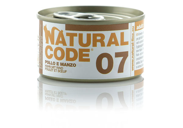 Natural Code - Alimento gatto lattina 85 gr