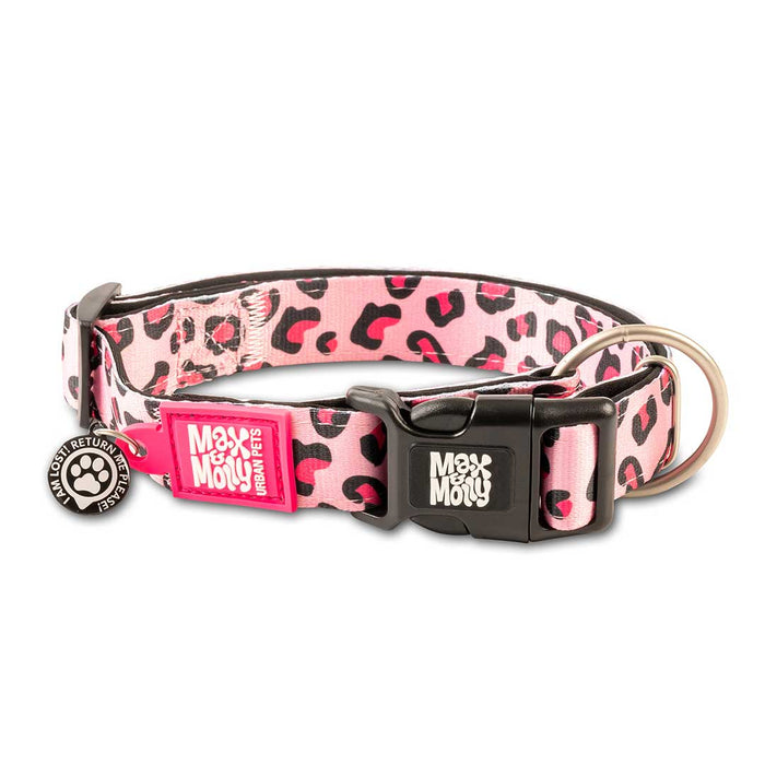 Max & Molly - Collare Smart ID - Leopard Pink