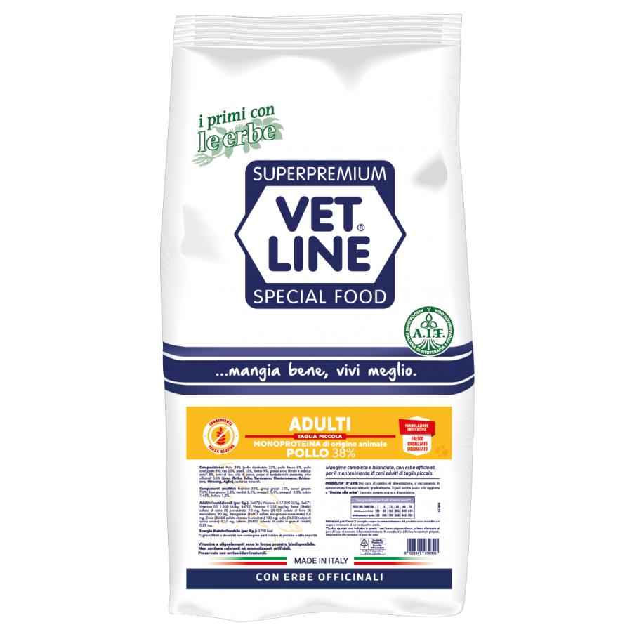 Vet Line - Secco Adulti TAGLIA PICCOLA