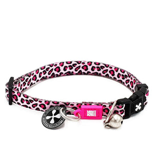 Max & Molly - Smart ID Cat Collar - Leopard Pink