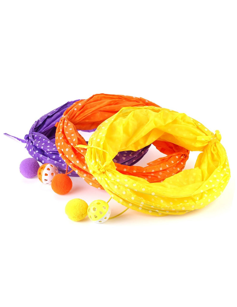 Tunnel per gatti con palline